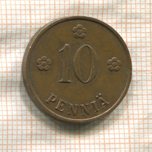 10 пенни. Финляндия 1938г