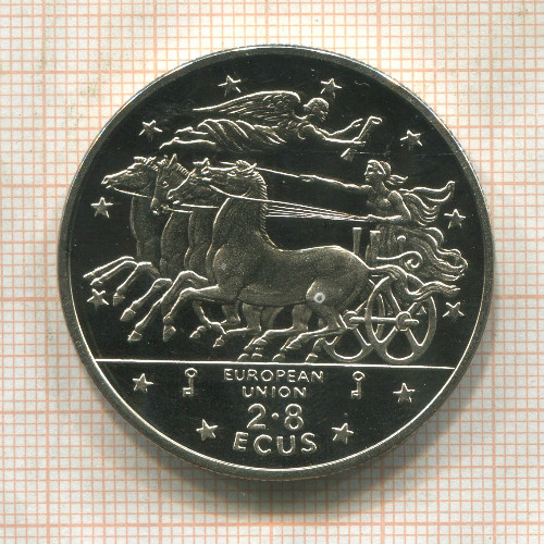 2,8 экю. Гибралтар 1994г