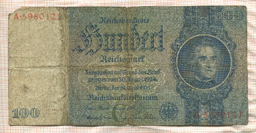 100 марок. Германия 1935г