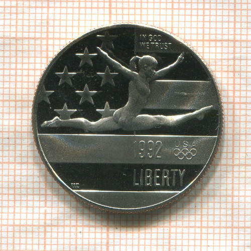 1/2 доллара. США 1992г