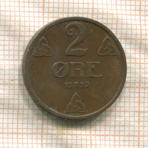 2 эре. Дания 1939г