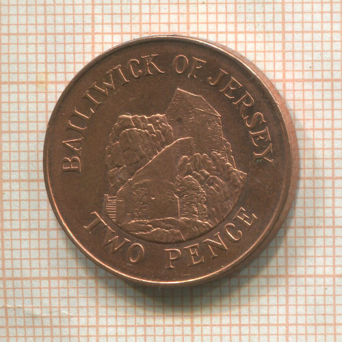 2 пенса. Джерси 1998г