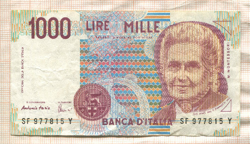 1000 лир. Италия