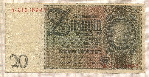 20 марок. Германия 1929г