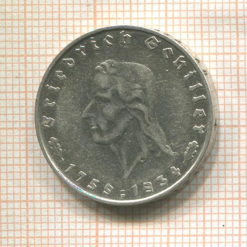 2 марки. Германия 1934г