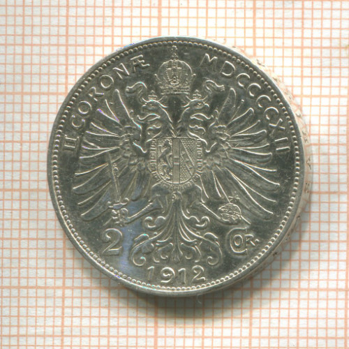 2 кроны. Австрия 1912г