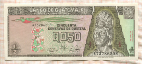 50 сентаво. Гватемала