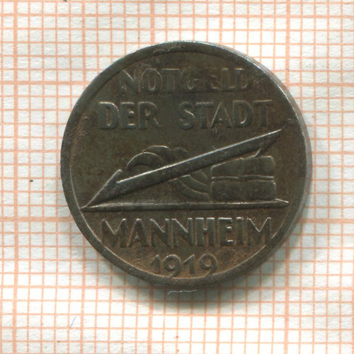 Нотгельд. 5 пфеннигов. Германия. Мангейм