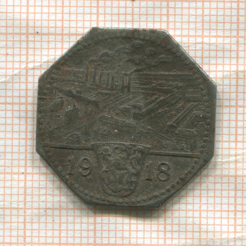 Нотгельд. 50 пфеннигов. Германия. Франкенталь