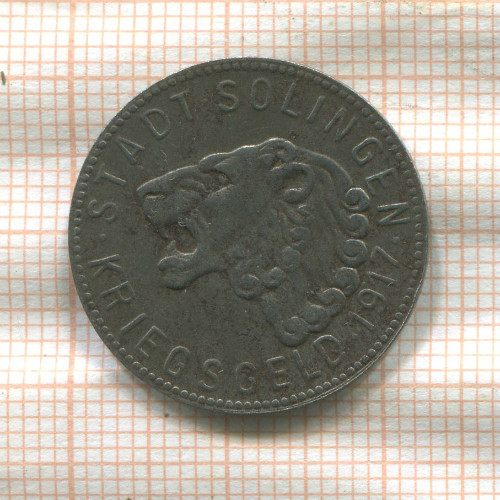 Нотгельд. 50 пфеннигов. Германия. Золинген