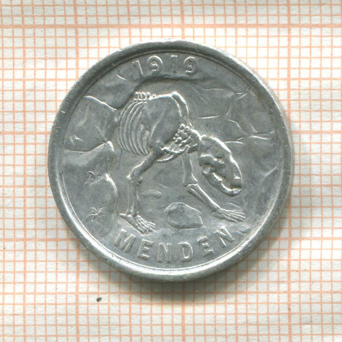 Нотгельд. 50 пфеннигов. Германия. Менден