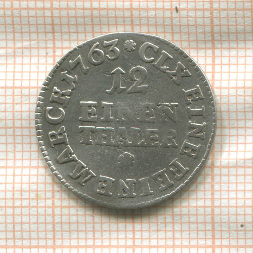 1/12 талера. Саксония 1763г