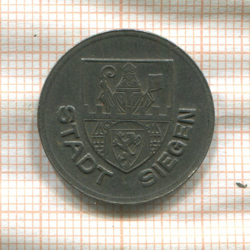 Нотгельд. 10 пфеннигов. Германия. Зиген