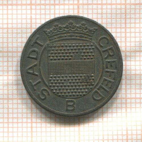 Нотгельд. 10 пфеннигов. Германия. Крефельд