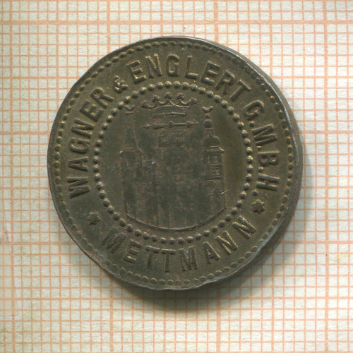 Нотгельд. 10 пфеннигов. Германия. Меттман