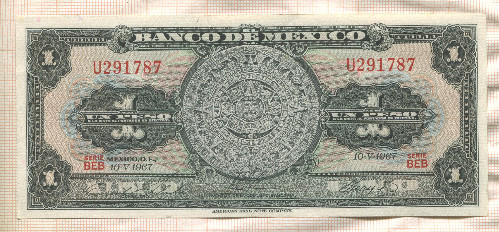 1 песо. Мексика 1967г