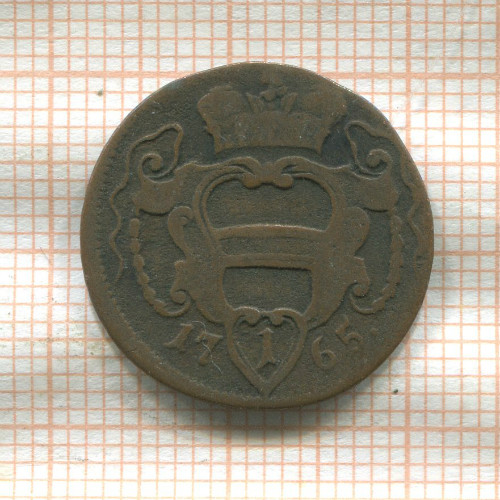 1 крейцер. Австрия 1765г