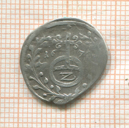 2 крейцера. Ханау-Мюнценбер 1672г