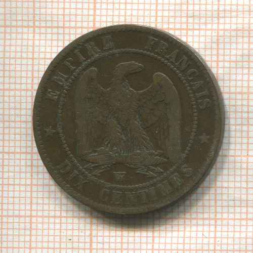10 сантимов. Франция 1855г