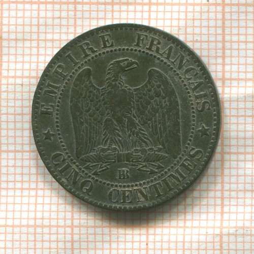 5 сантимов. Франция 1863г