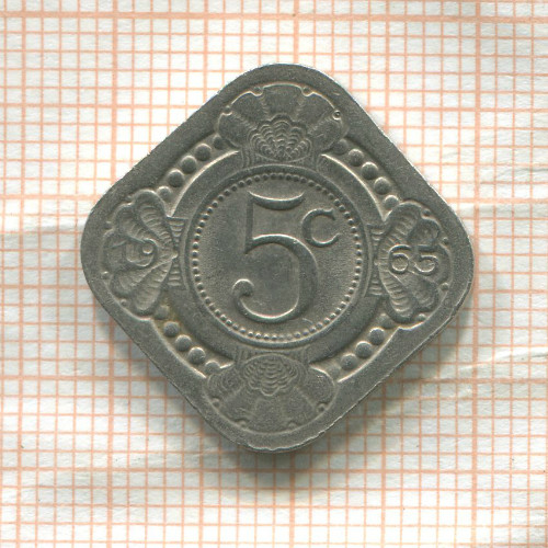 5 центов. Нидерландские Антильские острова 1965г