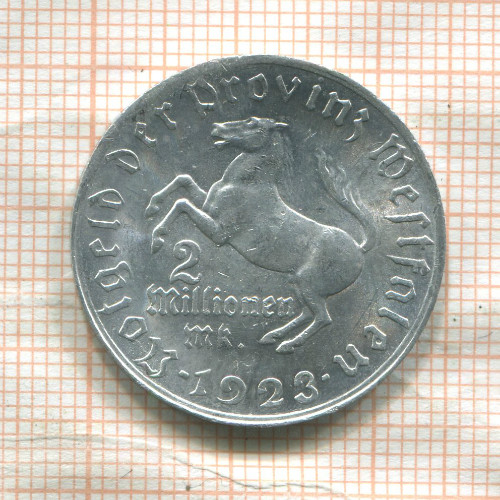 2000000 марок. Вестфалия 1923г