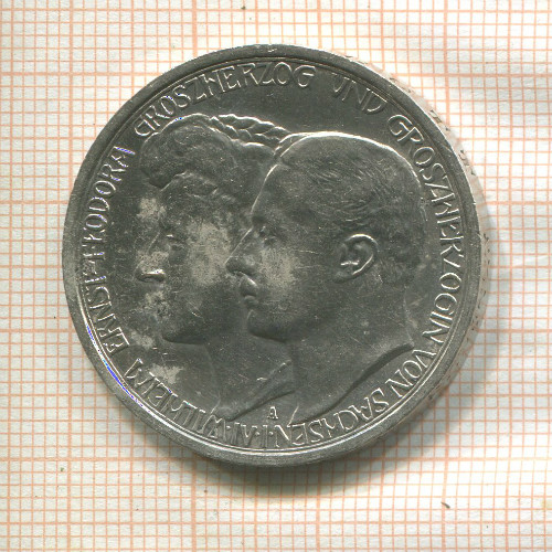 3 марки. Саксен-Ваймар-Эйзенах 1910г