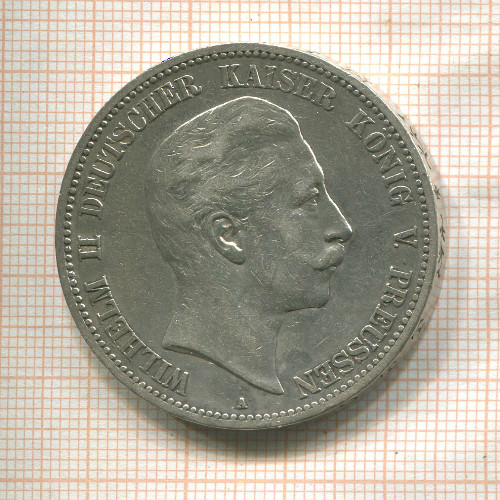 5 марок. Пруссия 1908г