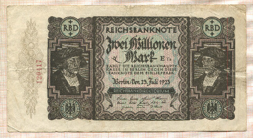 2000000 марок. Германия 1923г