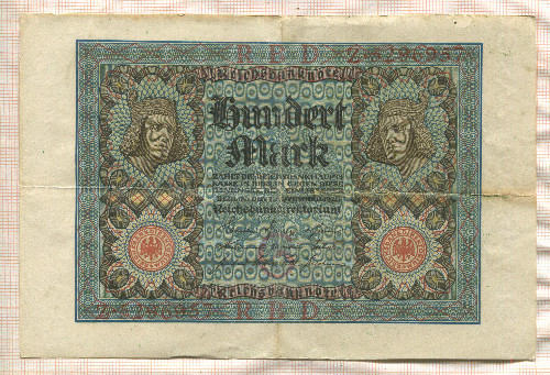 100 марок. Германия 1920г