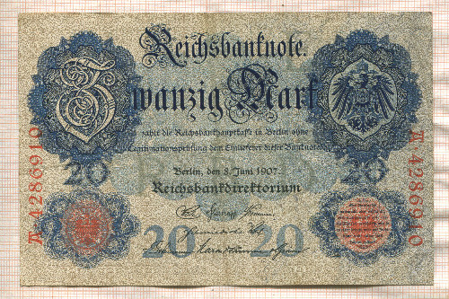 20 марок. Германия 1907г