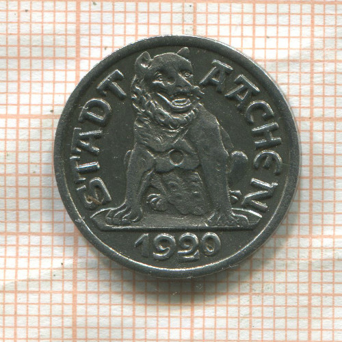 Нотгельд. 10 пфеннигов. Германия. Ахен