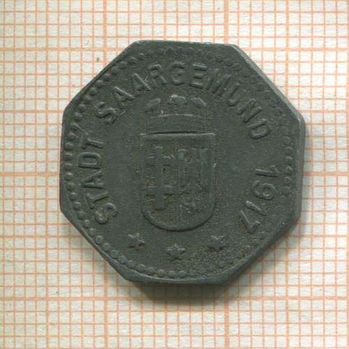 Нотгельд. 5 пфеннигов. Германия. Саргемин