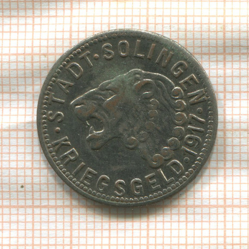 Нотгельд. 50 пфеннигов. Германия. Золинген