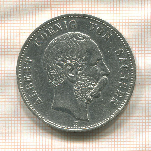 5 марок Саксония 1899г