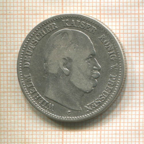 2 марки. Пруссия 1876г