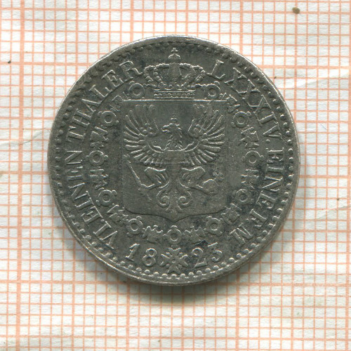 1/6 талера. Пруссия 1823г