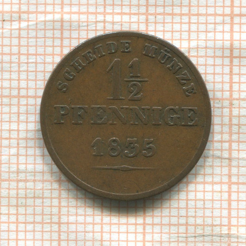 1 1/2 пфеннига. Саксен-Кобург-Гота 1835г