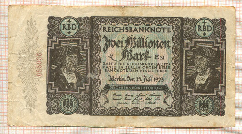 2000000 марок. Германия 1923г