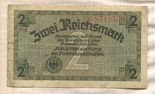 2 марки. Германия 1940г