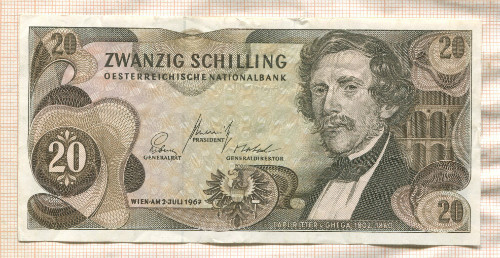 20 шиллингов. Австрия 1967г