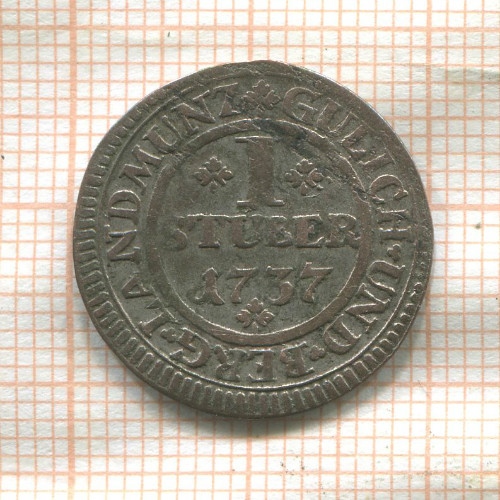 1 штубер. Юлих-Берг 1737г