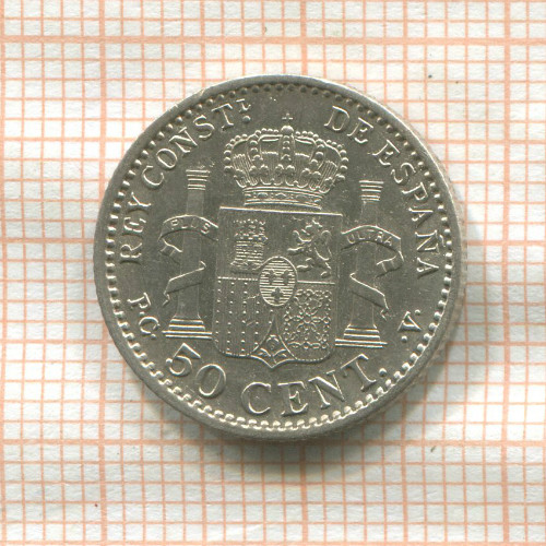 50 сантимов. Испания 1910г