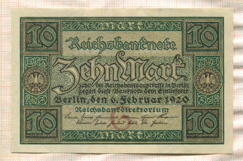 10 марок. Германия 1920г