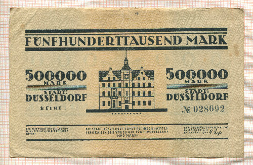 500000 марок. Германия 1923г