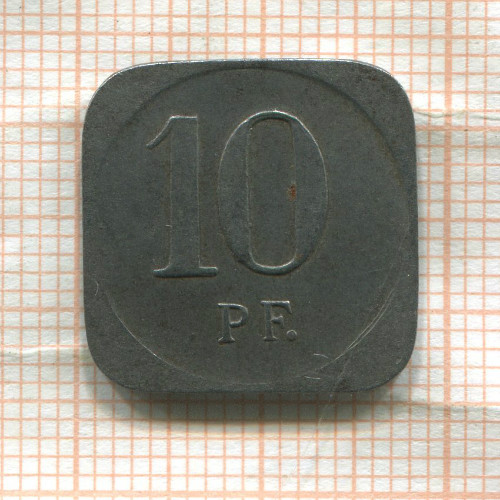 Нотгельд. 10 пфеннигов. Германия. Фройденштадт