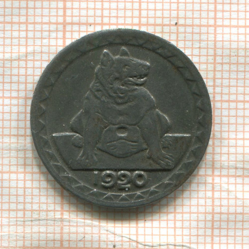 Нотгельд. 25 пфеннигов. Германия. Ахен