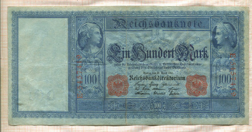 100 марок. Германия 1910г