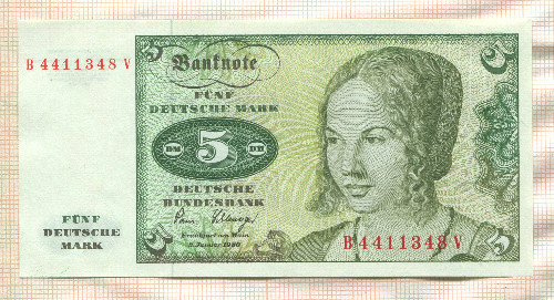 5 марок. Германия 1980г