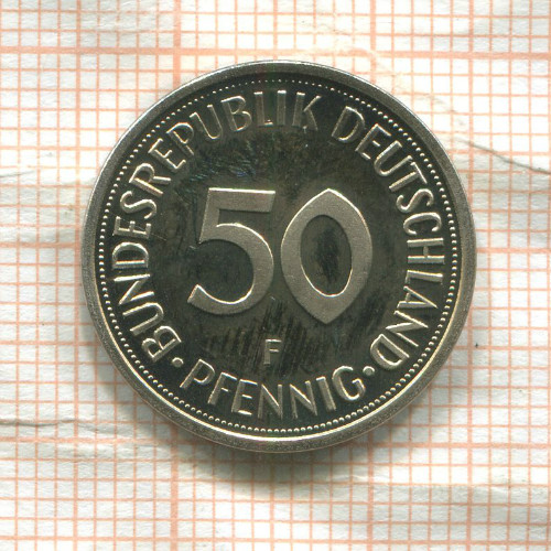50 пфеннигов. Германия. ПРУФ 1979г